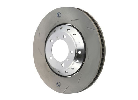 Brake disc rotor Front, Light Weight slotted, 390x38mm. Porsche 970 Panamera Turbo (OE Part No. 298615301C / 298615302C) - 97035140500, 97035140600, 298615301C, 298615302C, 205953C, 205952C - PFL49725, PFR49726