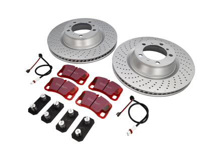 Pacchetto dischi freno con pastiglie freno Sport EBC Porsche 997 C2 3.6L - 99735240502ABS, 99735240502, 99735240602ABS, 99735240602, DP31930C, 99735208602, 99761275402
