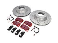 Pacchetto dischi freno con pastiglie freno Sport EBC Porsche 997 C2 3.6L - 99735240502ABS, 99735240502, 99735240602ABS, 99735240602, DP31930C, 99735208602, 99761275402