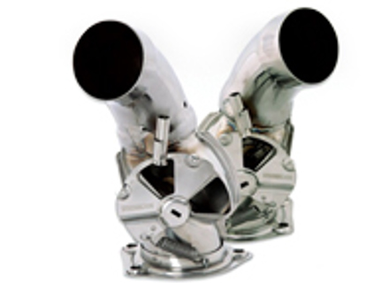 Kachelklep doos. Porsche 911 / 930 1987-89 RVS SET VAN 2 - 9220001, 91121101400, 91121101300