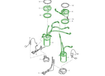 Fuel Pump Kit. Porsche 955 / 957 Cayenne 2003-10 - 95562093101, 95562093201, 95562084110, 95562042100, 95520113301