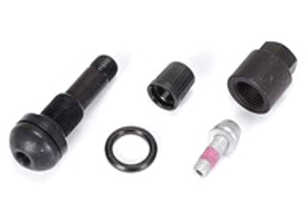 Tyre pressure monitor valve stem in black. Porsche 991 GT3 / 718 Cayman / 971 Panamera - 9P1601361B, 9P1601361G, 9P1601361E