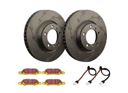 Set di dischi e pastiglie freno sportivi ANTERIORI. Porsche 997.2 Carrera 2 / Carrera 4 3.6ltr - 99735140100, 99735140101, 99735140200, 9973514020, 99735193804, 99735193819, 99735193806, 98135193900, 98135193904, 99135194903, 99135194904, 99761276902