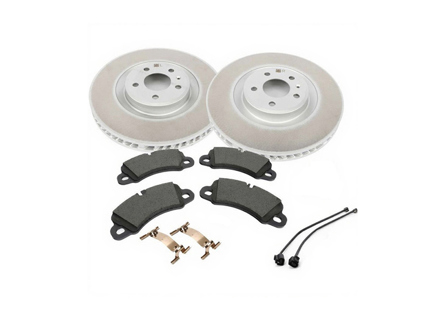 Brake disc rotors 350xmm & brake pads. Porsche 95B.2 / 95B.3 Macan / S 2019>> - 95B615301AB, 95B615302AB