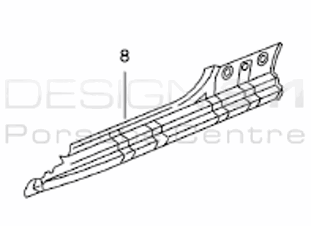 Inner Sill Panel. Porsche 986 Boxster - 98650216302GRV, 98650216401GRV