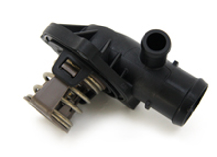 Water pump thermostat housing with insert and gasket. Porsche 958 Cayenne Diesel - 95810603210