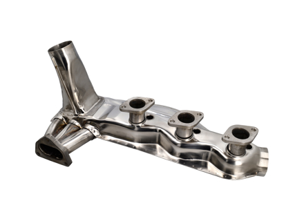 Exhaust heat exchangers, Polished stainless steel . Porsche 911 2.7L / 911 3.0L 1974-83 / 911SC - 91.101, 91.101G, 91.101S, 1623102100, 93021102501, 1623103300, 1623103500 - 1623103500
