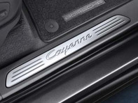 Side Sills Trims in Stainless Steel with CAYENNE Logo. Porsche 958 Cayenne MKIII - 95804480014 Side Sills Trims in Stainless Steel with CAYENNE Logo. Porsche 958 Cayenne MKIII - 95804480014