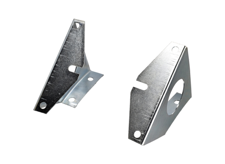 Montageset kentekenplaathouder. Porsche 912/911 1965-73 - 90170105124, 90170105125