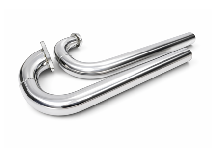 Sebring Exhaust J-Tube Pair – Fully Polished. Porsche 356 & 912 - PCG21190000, PCG21190100