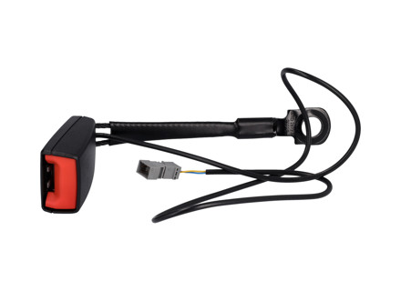 Front rear belt buckle latch press button. Porsche 997.2 Turbo / 991 / 981 Cayman / 982 Cayman - 99780318311