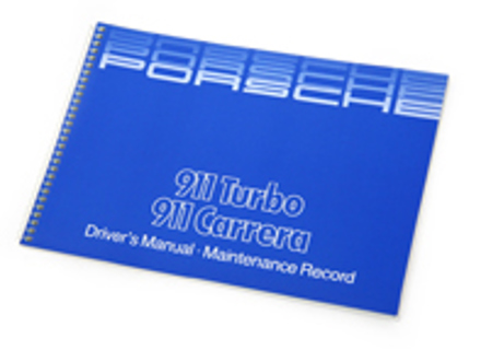 Driver's manual for 911 Turbo and Carrera 1984 -1985 - WKD473220