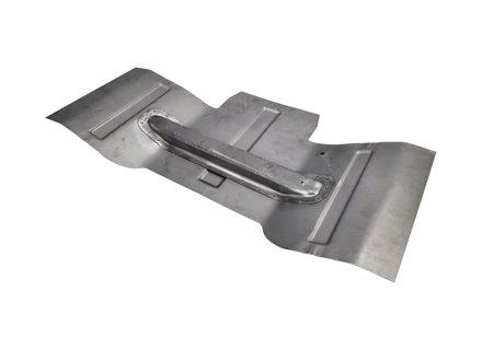 Batteriekastenboden (mit Mittelstrebe). Porsche 356A - 64450103701, PP100, P100