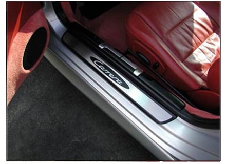 Rennline Stainless Steel Sill Plate Overlays. Porsche 996/986/997/987/Cayman