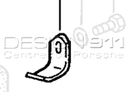 Uitlaatdempers / Geluiddempers Beugel. Porsche 928 78-95 - 92811126401