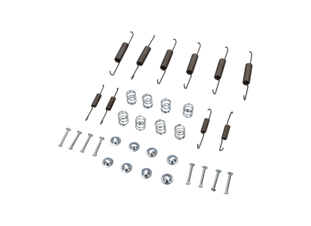 Accessory Kit Brake Shoes 40mm Front & Rear. Porsche 356 A / 356 B 1955-63 - 64442001, 35642001 - 356001-02