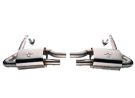 Sports exhaust rear silencer and cat bypass kit Porsche 987 Gen 1 Boxster and Cayman