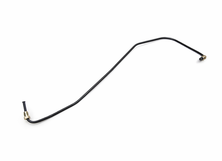 Manguera flexible de línea de freno de pinza delantera izquierda al cilindro maestro de freno. Porsche 924 GT / 944 - 94435502901, 94435502903