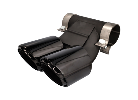 DesignTek Exhaust tail pipes EXCLUSIVE black finish for Porsche 982 / 982C - 982251187H, 982251187N, 982251187L, 982251187R, 982251187G, 982251187J, 982251187Q, 982251187K, 982251187P