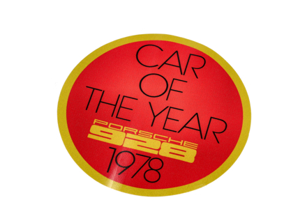 Voiture autocollante de l'année 1978. Porsche 928 - PAK78E, PAK78D