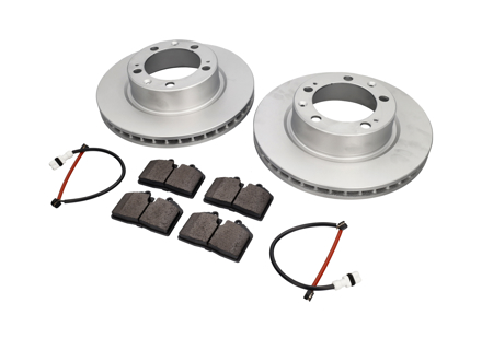 Front Brake pads and brake disc package. Porsche 944S2 3.0L 16V 1989-91 - 95135104103, 94461236502, 96435193903, 95135104103ABS, 96435193903BRE