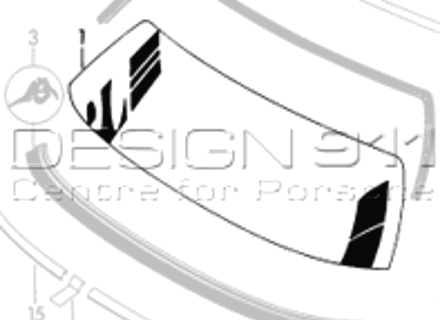 Front Windscreen Clear. Porsche 356 ROADSTER / CONVERTIBLE D