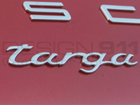 'TARGA' CHROME Rear Lid Badge. Porsche 991 Targa - 99155930900 'TARGA' CHROME Rear Lid Badge. Porsche 991 Targa - 99155930900