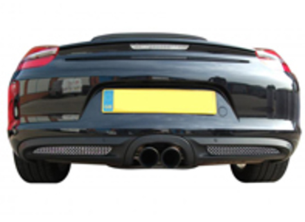 Edelstahl-Grillsatz für hintere Stoßstange ZunSport. Porsche 981 Boxster / 981C Cayman - ZPR42912, ZPR42912B, ZPR42912, ZPR42912B