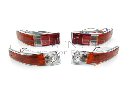 Indicator Lamps and Lens Front & Rear Kit Porsche 911 SWB - 90163140100, 90163140200, 90163140300, 90163140400