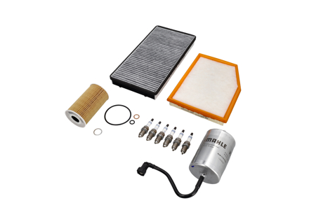 Motoronderhoudsset - Lucht-/brandstof-/oliefilters, bougies en meer - Voor Porsche 986 Boxster 2.5L 1997-1999 - 99610722560, 99610731351, 0PB115499A, 99611025301, 99611013103, 99611013104, 90012310630, 99657221901, 99657221902, 99657121903, 99757121900, 99757121901, 99757121902, 99917020190