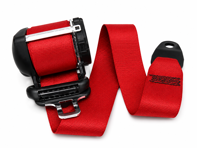 Ceintures de sécurité Coupé avant en ROUGE. Porsche Cayman 987C - 98780303303N13, 98780303305N13