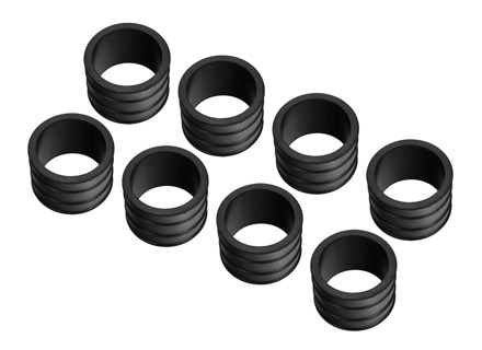 Manicotti in gomma per presa d'aria, SET DA 8. Porsche 928 1978-84 - 92811015801, 92811015800