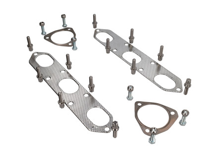 Uitlaatspruitstukpakking, moer en boutset. Porsche 987.1 Boxster/Cayman