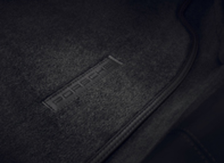 Floor mats with leather trim. Porsche 718 (982) Boxster Spyder / Cayman GT4 RHD - Right hand drive - 99104480183