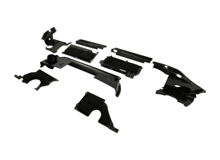 Engine tinware replacement set. Porsche 964 1989-94 - 96410601402, 96410622903, 96410628308, 96410628309, 96410628901, 96411901203, 96411901303, 96411901403, 96411901503, 96411901204, 96411901304, 96411901404, 96411901504