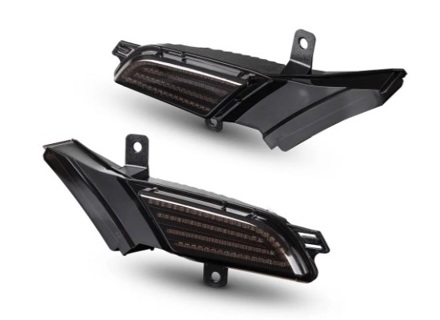 Zijrepeaters sequentiële LED met gerookte lens. Porsche Cayenne 957 - 95563103500, 95563103600, 95563103501, 95563103601, 958949101, 958949102