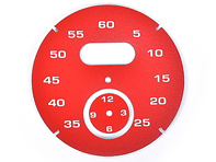 Sport chrono instrument face, Guards Red. Porsche 997 / 991 / Boxster / Cayman / Panamera - 97641997041 - F97 641 997 041, F97641997041 Sport chrono instrument face, Guards Red. Porsche 997 / 991 / Boxster / Cayman / Panamera - 97641997041 - F97 641 997 041, F97641997041