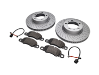 FRONT Brake Pads and Brake Disc Package. Porsche 981 - 98135140101, 98135140201, 99735193806, 99160916500, 98135193904