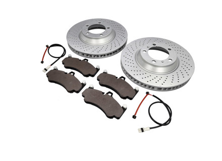 Disco freno ANTERIORE da 380 mm e pastiglie freno. Porsche 997 GT3 2010>> - 99735140991, 99735141091 - PFL41187, PFR41287