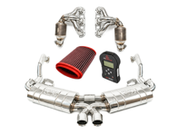 Fabspeed STREET Exhaust Performance Package, Polished Stainless Steel WITH ECU Upgrade. Porsche 987 Boxster / Cayman (2005-2008) - 98711311200, 98711311204, 98711311205, 98711311100, 98711311104, 98711311105 - FS.POR.987.SHDR, FB416/16, FS.POR.987.ET, FS.POR.987.MAXP