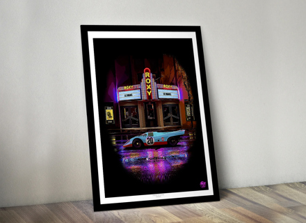 Porsche 917 Le Mans-poster in zwarte lijst