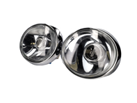 USED RHD LED Headlamp Conversion Kit With Chrome Reflector And Clear Lenses, Chrome Rings. Porsche 911 / 964 - 91163111200, 90163110101, 91163111202