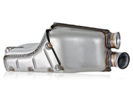 Rear final exhaust muffler. Porsche 964 1990-94