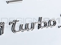 'TURBO' CHROME Rear Lid Badge. Porsche 991 - 99155924700 'TURBO' CHROME Rear Lid Badge. Porsche 991 - 99155924700