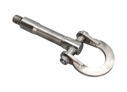 Gancho de remolque plegable (para todos los Porsche con ganchos de remolque tipo tornillo de fábrica) - 99672110000