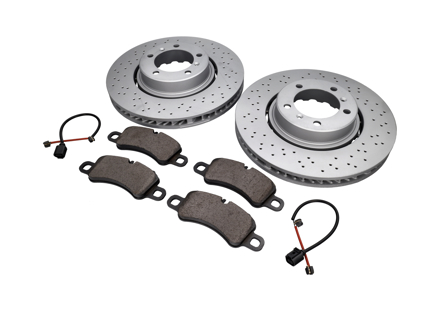 FRONT Brake Pads and Brake Disc Package Porsche 991.2 - 9P1615301, 9P1615302, 99135194702, 99160918100