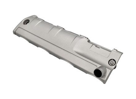 Air / Oil separator Silver cover, Cyl. 1-4  Porsche 957 Cayenne Turbo - 94810723652, 94810723552