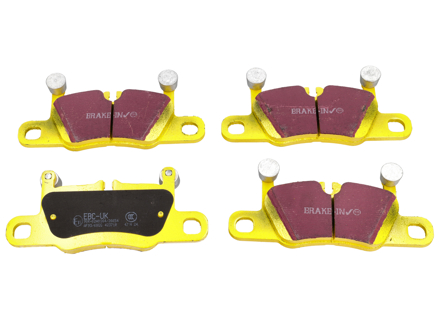 EBC YELLOW Brake Pads 'Fast Road' Rear. Porsche 991.1 S / 991.2 / 991.2 S / 992 / 992.2 - 99135294900, 99135294901, 97035294703, 97035294902, 97035294904
