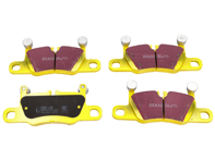 EBC gele remblokken 'Fast Road' achter. Porsche 991.1 S / 991.2 / 991.2 S / 992 / 992.2 - 99135294900, 99135294901, 97035294703, 97035294902, 97035294904