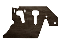 Pedal floor board LHD, Left. Porsche 914 - 91455106110 - JG.061.10